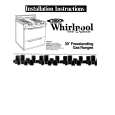WHIRLPOOL SF3004SRW4 Installation Manual