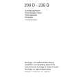 AEG 230D-B Owners Manual